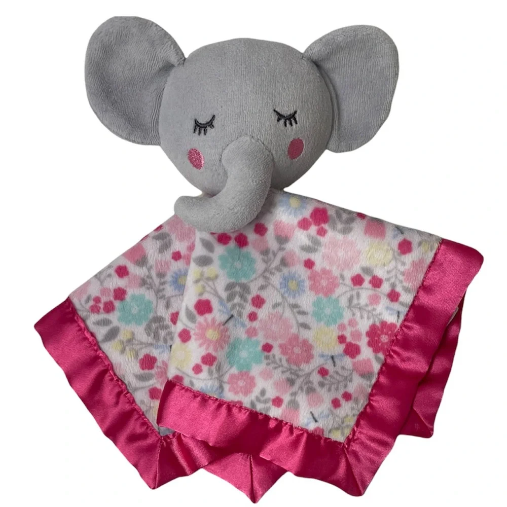 Strawberry Flowers One Piece Outfit Cuddle Set Security Blanket Lovie Plush Toy